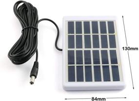 img 2 attached to 🔋 Longdex Set of 2 1.2W 6V DIY Battery Power Charge Modules - 8413010mm Mini Solar Cell with 3 Meters Wire, DC Plug, and White Plastic Frame - Polycrystalline Silicon