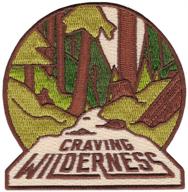 asilda store wilderness craving 🏞️ embroidered patch - sew or iron-on logo