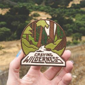 img 1 attached to Asilda Store Wilderness Craving 🏞️ Embroidered Patch - Sew or Iron-on