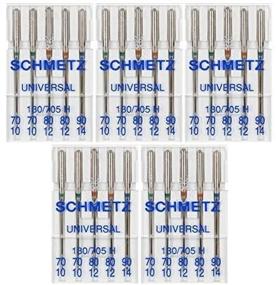 img 4 attached to 🧵 25 Schmetz Assorted Universal Sewing Machine Needles - Sizes 70/10, 80/12, 90/14 (130/705H 15x1H) - Original Version