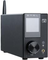 🎶 s.m.s.l ad18 hifi audio stereo amplifier with bluetooth 4.2 & apt-x support, usb dsp full digital power amplifier 2.1 for speaker – small 80wx2 class d amplifier with subwoofer output logo