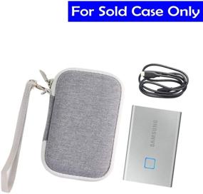 img 1 attached to 📦 Khanka Hard Travel Case Replacement for Samsung T7 Touch Portable SSD - Ultimate Protection for 500GB 1TB USB 3.2 (Silver)