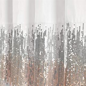 img 2 attached to Lush Decor Curtain Shimmery Bathroom Bath for Bathroom Accessories