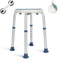greenchief shower stool 300lb, rotating bath seat with free grab bar, adjustable shower 🛁 chairs and benches bathtub seat for elderly, senior, handicap & disabled, 14-19 inch adjustable height logo