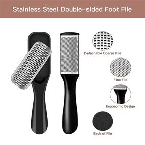 img 2 attached to 🦶 Palfot 26 in 1 Professional Pedicure Kit Tools Supplies for Dead Skin, Stainless Steel Foot File Scraper Rasp Foot Care Set, Best Gift for Men Women on Birthday Mother's Day - Callus Remover