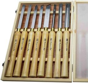 img 4 attached to 🔧 Enhance Your Woodworking Skills with the PSI Woodworking LCHSS8 Wood Lathe 8pc HSS Chisel Set