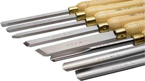 img 2 attached to 🔧 Enhance Your Woodworking Skills with the PSI Woodworking LCHSS8 Wood Lathe 8pc HSS Chisel Set