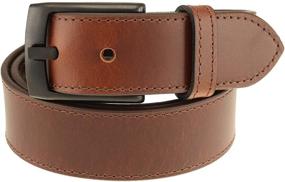 img 4 attached to Travel in Style: Thomas 👔 Bates Men's Leather Belts for Highliners