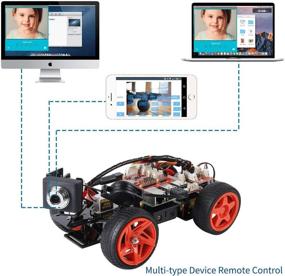 img 3 attached to SunFounder Raspberry Pi Smart Video Robot Car Kit V2.0: Explore with Graphical Visual Programming Language, Pi 4B Included