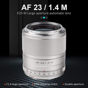 img 3 attached to 📷 VILTROX 23mm F1.4 EF-M Mount STM Autofocus Lens for Canon EOS-M: Large Aperture APS-C Lens for M50 Mark II M200 M10 M100 M3 M5 M50 M6 M60 II