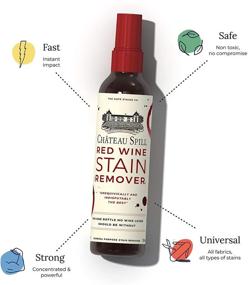 img 3 attached to 🍷 Chateau Spill Red Wine Stain Remover – Highly Concentrated and Safe Cleaner Spray for New and Set-In Wine Stains on Carpet, Rugs, Clothing Upholstery, and Laundry (120ml, 4 oz Spray Bottle)