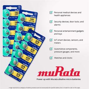 img 2 attached to 🔋 Long-Lasting Murata LR44 Battery AG13 357A 1.55V Alkaline Button Cell - Pack of 10 Batteries