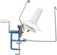 🧶 large yarn ball winder for fiber craft: hand-operated bobbin winder - 10.23 x 7.08inch spinning tool logo