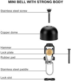 img 3 attached to ROCKBROS Bike Bell: Classic Loud Sound Bell for Road Mountain Bike Handlebars - Perfect for Adults