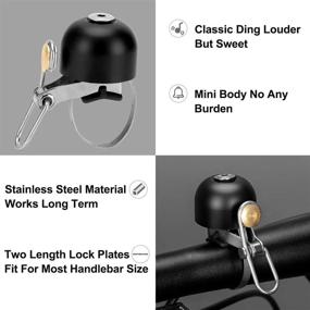 img 1 attached to ROCKBROS Bike Bell: Classic Loud Sound Bell for Road Mountain Bike Handlebars - Perfect for Adults