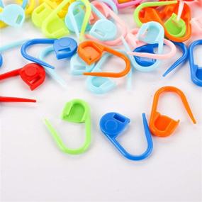 img 3 attached to 🧶 600Pcs Colorful Knitting Crochet Locking Stitch Markers - TOPZEA Locking Crochet Needle Clip for Weaving, Sewing, DIY Craft (10 Colors)