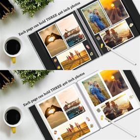 img 3 attached to 📸 Self-Adhesive Photo Album with 60 Pages - DIY Scrapbook for 3x5, 4x6, 5x7, 6x8, and 8x10 Photos - Family Wedding Album with Sticky Pages and Metallic Pen