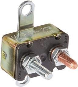 img 1 attached to ⚡️ Bussmann CBC-20B Circuit Breaker: Type I Heavy Duty Automotive with Stud Terminals and Bracket - 20 A (1 Pack)