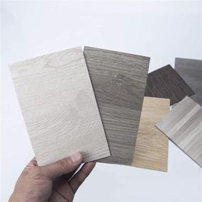 img 2 attached to 🔖 Art3d Peel & Stick Vinyl Wood Plank Floor Tile Sample Set of 6 | Easy DIY Self-Adhesive Flooring with Rigid Surface | Hard Core Material