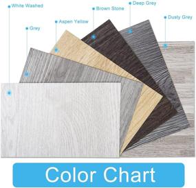 img 3 attached to 🔖 Art3d Peel & Stick Vinyl Wood Plank Floor Tile Sample Set of 6 | Easy DIY Self-Adhesive Flooring with Rigid Surface | Hard Core Material