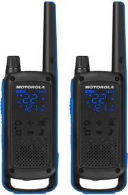 img 4 attached to Enhanced Communication: Motorola Talkabout T800 Two-Way Radios - Reliable 2 Pack in Striking Black/Blue Design