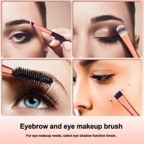 img 1 attached to 🖌️ BS-MALL Eye Makeup Brushes Set - 50pcs Soft Synthetic Hairs & Wood Handle for Eyeshadow, Eyebrow, Eyeliner, Blending, Concealer