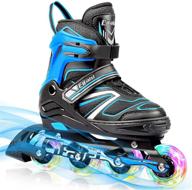 light up roller blades: adjustable inline skates for kids and adults - ideal for indoor and outdoor skating fun! логотип