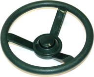 🌳 enhance playtime fun with the eastern jungle gym green plastic steering wheel swing set accessory for wood backyard play set логотип