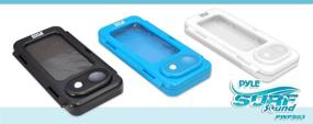 img 1 attached to Blue Waterproof Portable Speaker Case for iPod, MP3 Player and Smartphone - Pyle PWPS63BL Surf Sound