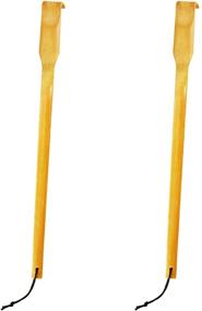 img 4 attached to 🎁 RENOOK Back Scratcher, Set of 2 - 17" Natural Strong Sturdy Bamboo Massagers for Itching Relief and Relaxation, Ideal Gift for Parents, Friends, and Yourself!