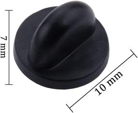 img 3 attached to 📌 200 Pieces Rubber Pin Backs - PVC Pin Keepers for Lapel Pins, Brooches, Ties, Hats, Badges & Insignias - Black