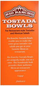 img 1 attached to 🌮 Rio Rancho Tostada Bowls: Delicious Crunchy Bowls for a Mouthwatering Fiesta! (4-Count)