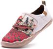 uin flower field canvas walking girls' shoes and flats logo
