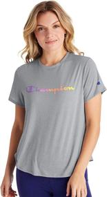 img 3 attached to Champion Womens T Shirt Black Large Sports & Fitness in Cycling
