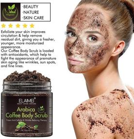 img 1 attached to Organic Coffee Scrub: Target Acne, Cellulite & Stretch Marks, Improve Varicose Veins & Eczema