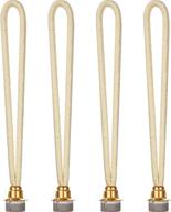 maitys 4 pieces oil lamp wick replacement - efficient air control, catalytic burner lamps wick for diffuser aromatherapy decorations (gold,18 mm/ 0.71 inch) logo