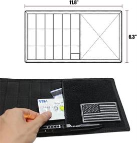 img 1 attached to WYNEX Car MOLLE Visor Panel - Ultimate Tactical Sun Visor Organizer for Vehicle & Truck Visors - Featuring MOLLE Elastic Straps