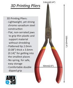 img 3 attached to 🔧 5-Inch Needle Nose Pliers for 3D Printing and Print Cleanup - The Most Vital and Versatile Tool for Removing Support Structure and Cleaning Up 3D Prints.