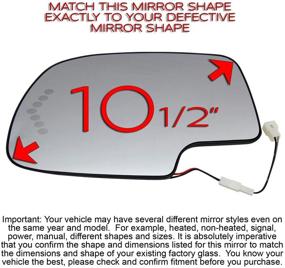 img 1 attached to Replacement Compatible Avalanche Rugged TUFF Exterior Accessories for Mirrors & Parts