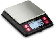 🔍 truweigh lux digital mini scale (1000g x 0.1g, black/red) - digital kitchen & travel scale - portable food & meal prep weight scale - digital gram & coffee scale logo