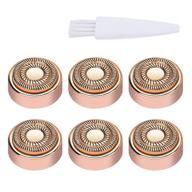 🔁 enhanced color you 6pcs double halo facial hair remover replacement heads - gen 2, finishing touch - not compatible with gen 1 device logo