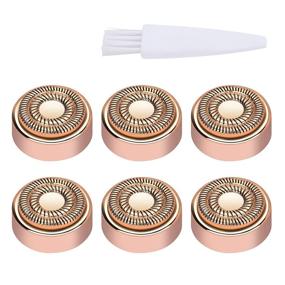 img 4 attached to 🔁 Enhanced Color You 6PCS Double Halo Facial Hair Remover Replacement Heads - Gen 2, Finishing Touch - Not Compatible with Gen 1 Device
