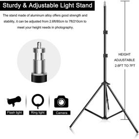 img 2 attached to 📸 EMART 135W Softbox Lighting Kit, 24x24 Photo Studio Continuous Lighting Set with 2 Bulbs, Professional Camera Lighting for Video Filming YouTube Portraits