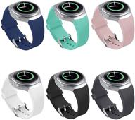 👍 nahai soft silicone replacement sport bands for samsung gear s2 watch (y-6 pack) logo