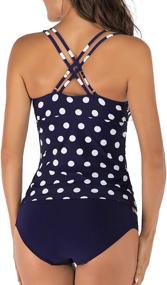 img 1 attached to 👙 Tankini Swimsuit: Control Bathing Women's Clothing and Chic Swimwear with Swimsuits & Cover Ups