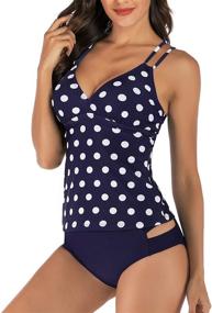 img 3 attached to 👙 Tankini Swimsuit: Control Bathing Women's Clothing and Chic Swimwear with Swimsuits & Cover Ups