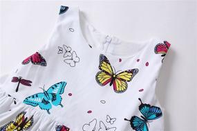 img 1 attached to 🦋 Stylish Sleeveless Butterfly Dresses for Girls by SMILING PINKER: Trendy & Chic Clothing