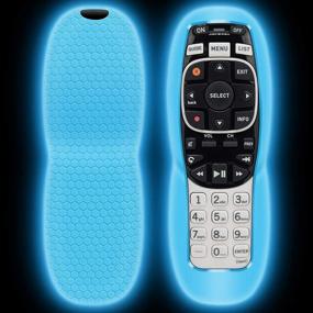 img 4 attached to Unbreakable Silicone Sleeve for DirecTV RC73 Remote Control - Protective Case, Shockproof Remote Controller Skin Replacement - Compatible with DirecTV RC70, RC70H, RC71, RC71H, RC72, RC73B (Glow Blue)