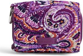 img 2 attached to Stylish Winter Berry RFID Card Case Wallet for Women 👜 by Vera Bradley - Keep Your Cards Secure in Signature Cotton