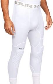 img 4 attached to Enhanced Performance Hex Padded Tights by Under Armour: Compression Tights with Protective Padding for Basketball, Lacrosse, Football